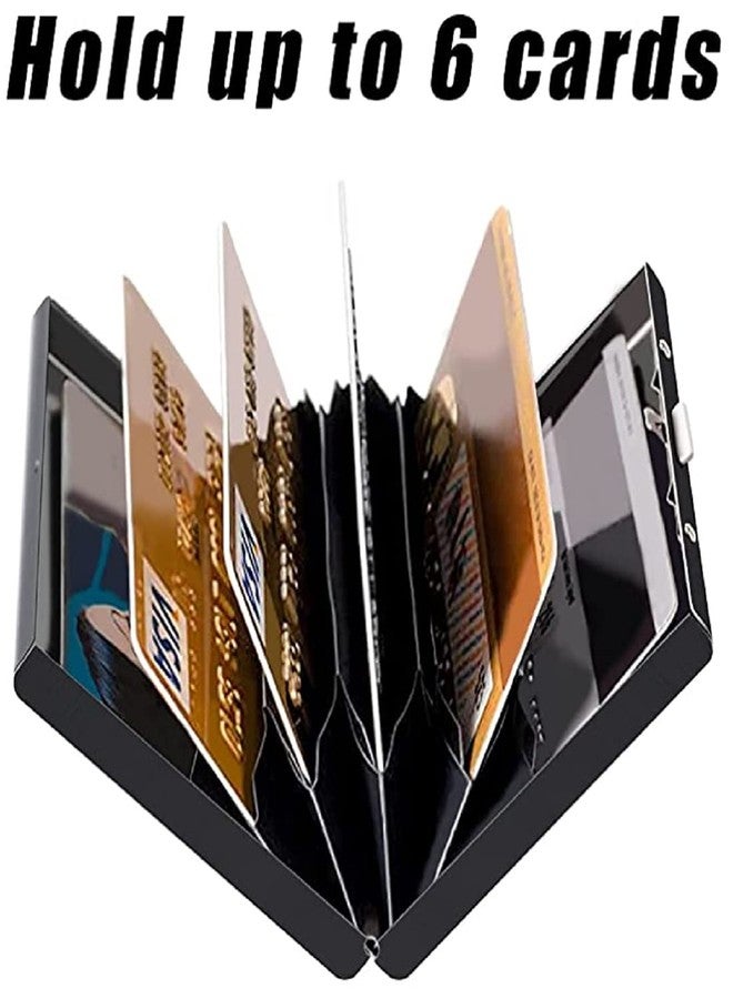 كونتاكتس حامل بطاقات ائتمان رفيع للغاية من كونتاكتس، مناسب للرجال والنساء، مصنوع من الفولاذ المقاوم للصدأ، مزود بتقنية حجب الترددات اللاسلكية (RFID)، مثالي للسفر والعمل، هدية رائعة للعائلة أو الأصدقاء (أسود) عبوة من قطعتين - Image 3